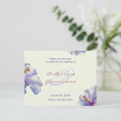 Purple Hibiscus日付ポストカードを保存 案内ポストカード (スタンド正面)