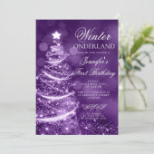 Purple Holiday Winter Onederland 1st Birthday 招待状 (スタンド正面)