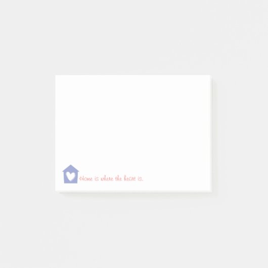 Purple Homeはノートのハート ポストイット (正面)