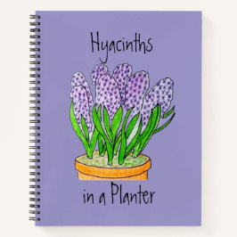 Purple Hyacinths in a Planter  ノートブック