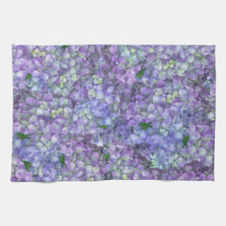 Purple hydrangea flowers キッチンタオル