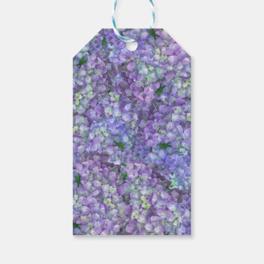 Purple hydrangea flowers ギフトタグ (裏面)