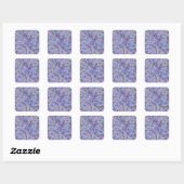 Purple hydrangea flowers スクエアシール (シート)