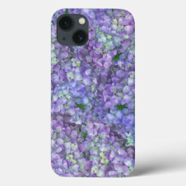 Purple hydrangea flowers iPhone 13ケース