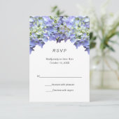 Purple Hydrangea Simple Wedding RSVP (スタンド正面)