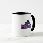 Purple I'm a NewママTシャツとギフト マグカップ (正面右)