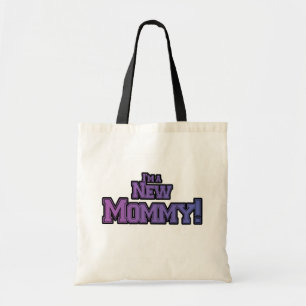 Purple I'm A New Mommy T-shirts and Gives トートバッグ