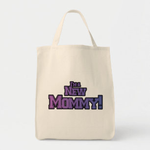 Purple I'm A New Mommy T-shirts and Gives トートバッグ