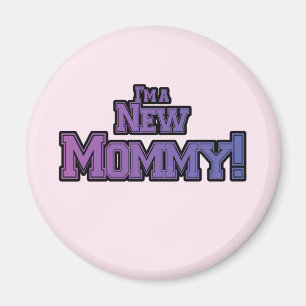 Purple I'm A New Mommy T-shirts and Gives マグネット