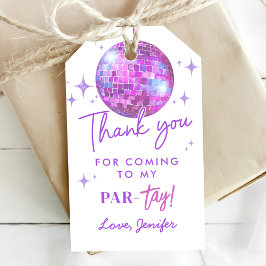 Purple In My誕生日時代の音楽 ギフトタグ