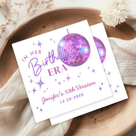 Purple In My誕生日時代の音楽 スタンダードカクテルナプキン