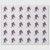 Purple Iris Elegant Wrapping Paper ラッピングペーパー (フラット)