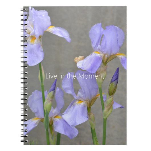 Purple Iris Flowers (my photography) ノートブック (正面)