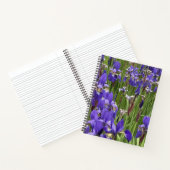 Purple Iris Flowers Nature Plants Photography ノートブック (内部)