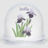 Purple Iris Trio Botanical Floral Art Personalized (正面)