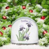 Purple Iris Trio Botanical Floral Art Personalized (クリスマス)