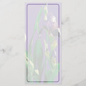 Purple Iris With Budsメニュー メニュー (裏面)