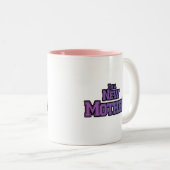 Purple I's a New Mother Tシャツとギフト ツートーンマグカップ (正面右)