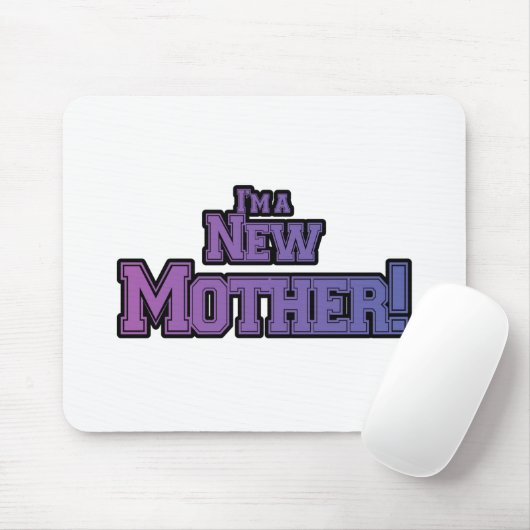Purple I's a New Mother Tシャツとギフト マウスパッド (マウス)