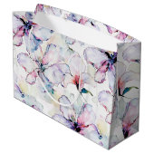 Purple Island Flowers Birthday ラージペーパーバッグ (裏面アングル)