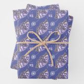 Purple Japanese Butterfly ラッピングペーパーシート (インサイチュ)