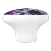 Purple Jewel Amethyst Crystals Ceramic Knob セラミックノブ (側面)