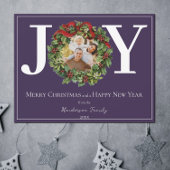 Purple Joyクリスマスリース写真 シーズンカード