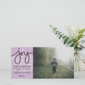 Purple JOYスノーフレークフォトカード シーズンカード (スタンド正面)