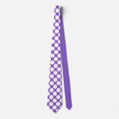 Purple Jumbo Polka Dots Custom Necktie ネクタイ (正面)