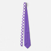 Purple Jumbo Polka Dots Custom Necktie ネクタイ (裏面)