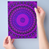 Purple Kaleidoscope Bulk Scrapbook Paper Pages チラシ (手)