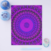 Purple Kaleidoscope Bulk Scrapbook Paper Pages チラシ (シングル)