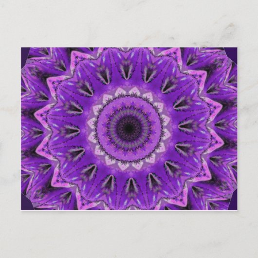 Purple_Kaleidoscope resized.PNG ポストカード (正面)