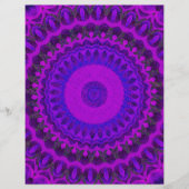 Purple Kaleidoscope Scrapbook Paper 2-Sided Page (正面)