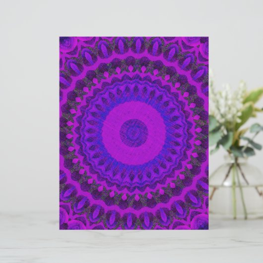 Purple Kaleidoscope Scrapbook Paper 2-Sided Page (スタンド正面)