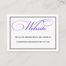 Purple Kashikalの結婚Webサイト情報 エンクロージャーカード