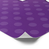 Purple Keep Calm and Bake On Poster ポスター (角)