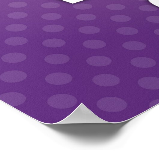 Purple Keep Calm and Bake On Poster ポスター (角)