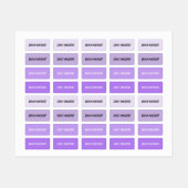 Purple Kids' Name Clothing School Labels ラベル (シート)