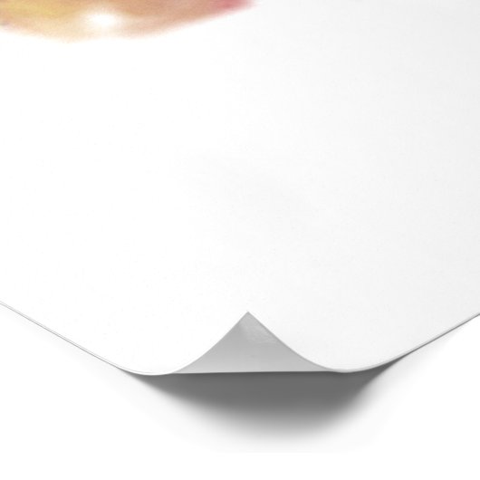 PURPLE KITTEN, KITTY CAT PORTRAIT ポスター (角)