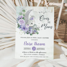 Purple Koala私たちは月の女の子の赤ちゃんシャワー上にいる