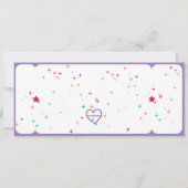 Purple KPOP Birthday Concert Ticket 招待状 (裏面)