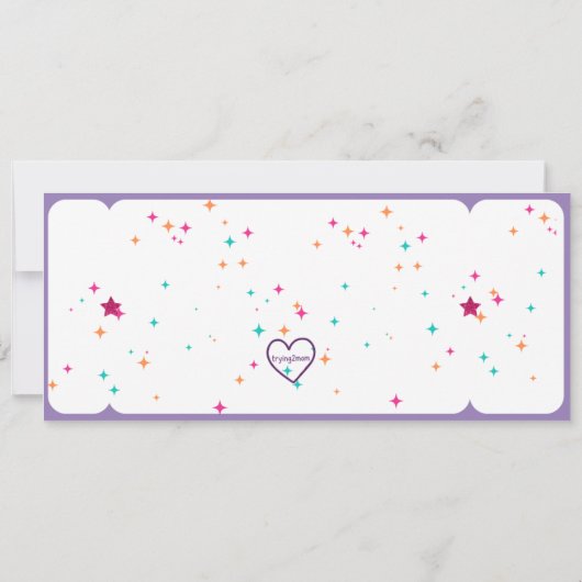 Purple KPOP Birthday Concert Ticket 招待状 (裏面)