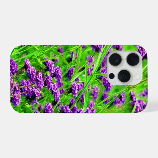 Purple_Lavender_Blooms_ iPhoneケース (裏面横)