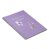 Purple Lavender Butterfly ノートブック (右側)