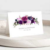 Purple Lavender Floral Boho Wedding Place Card テーブルナンバー