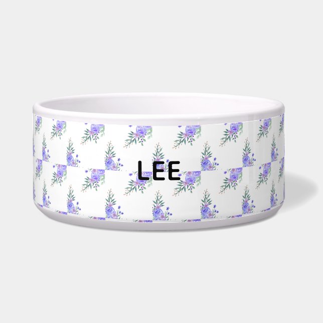 Purple Lavender Floral Botanical All-In-One Foil W ボウル (正面)