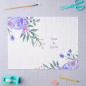 Purple Lavender Floral Botanical All-In-One Foil W 薄葉紙 (クラフト)