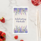 Purple Lavender Floral Garden Party Name (インサイチュ)