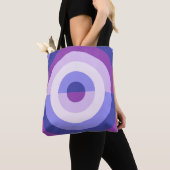 Purple Lavender Orbit トートバッグ (クローズアップ)